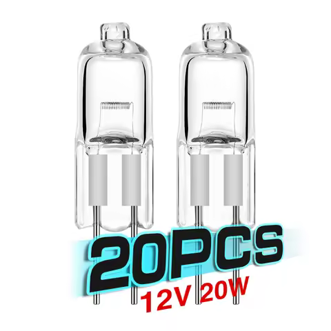 20pcs/lot Ultra Bright g4 12 v 20 w JC Type halogen lamp G4 12V 20W bulb inserted beads crystal lamp