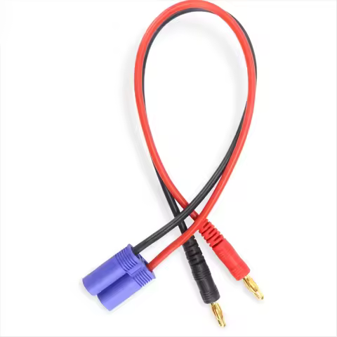 1/6PCSEC5 Male Connector to 4.0mm Banana Male Plug Lipo Battery Balance Charging Cable 30cm/11.8inch