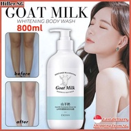 🔥SG Ready Stock🔥 Whitening shower gel Goat milk body wash 800ml Body whitening brightening lasting fragrance 羊奶沐浴露 美白沐浴露