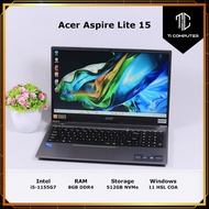 Acer Aspire Lite 15 AL15-51M-57MW Intel i5-1155G7 8GB DDR4 RAM 512GB NVMe SSD Refurbished Laptop Notebook