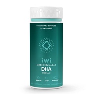 Iwi Life DHA Omega-3, 60 Softgels (30 Servings), Plant-Based Algae Omega 3, Brain, Eyes & Nervous Sy