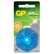 GP Hearing Aid Batteries ZA675-(6pcs/card)-Made in UK--PR44, 7003ZD, 675, ZA675