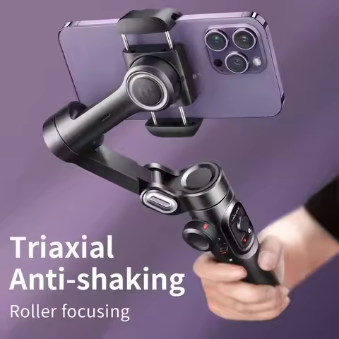 3-Axis Gimbal Stabilizer for Smartphone Foldable Handheld Phone Video Record Vlog Anti-Shake Stabili