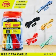 KABEL DATA MACARON HKW MICRO IPHONE DAN TYPE C