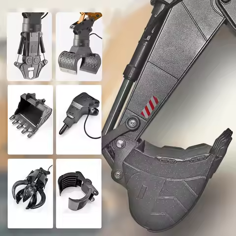 Latest accessories for 2025: Huina 1580 1593 Rc excavator accessories, alloy ball gripper, drill bit