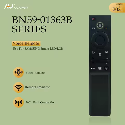 BN59-01363B Voice Remote Control for Samsung Smart TV NEO QLED/QLED Series Compatible with QN43LS03A