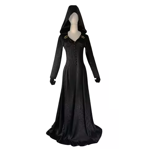 Halloween Resident Evil 8 Village Moth Lady/Dimitrescu Long Dress Cosplay Costume Cosplay