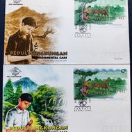 Indonesian Stamps - 549SA 549SB Environmental Care 2001