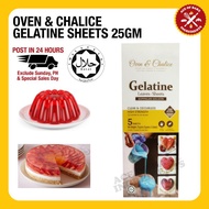 Oven & Chalice Gelatine Sheet 25g