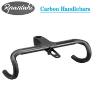 Ghi Đông Carbon Xe Đạp Road RPANTAHI OD2 Tích Hơp Càng Đơ 286mm/318m Kèm Pad Đồng Hồ Kích Thước 360/