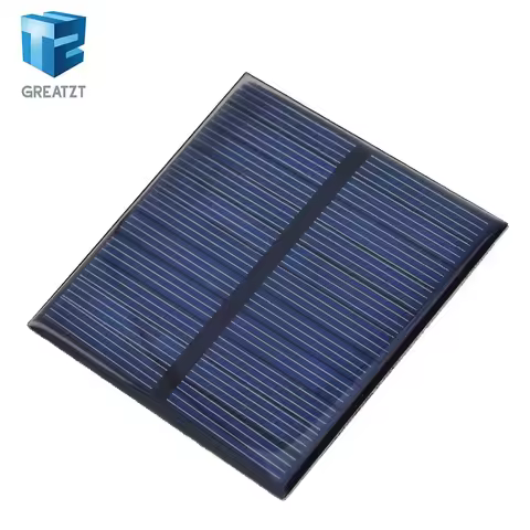 GREATZT 1PCS 5.5V 110mA Solar Panel Polycrystalline 70*70MM 0.55W Mini Sunpower Solar System DIY for