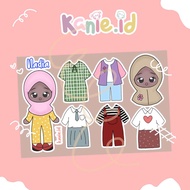 Bp Bpan / Mainan Bongkar pasang kertas versi hijab lucu