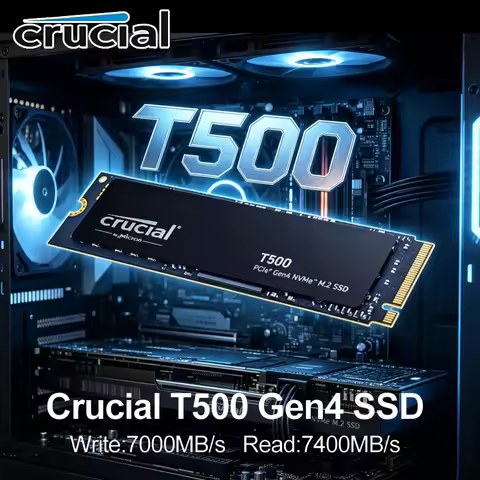 Crucial T500 M.2 2280 PCIe Gen4 NVMe SSD 1TB 7300MB/s Gaming Storage,Works with PS5 Laptop Desktop P