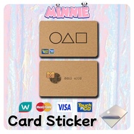 [ Squid Game Card ] Touch n Go Card Sticker TNG Card/Watsons Card/MASTER Card/VISA Card/CREDIT Card/