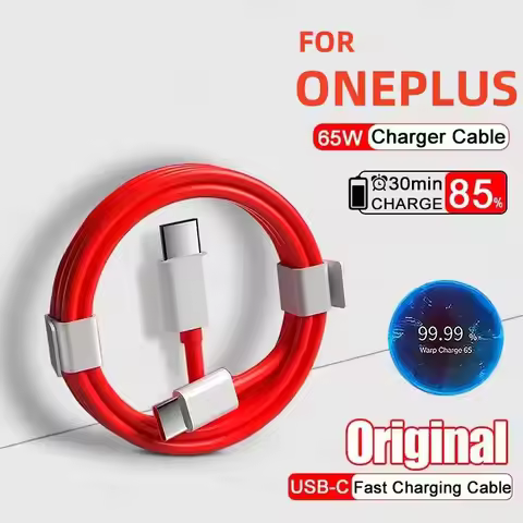 PD3.0 65W 6A Super Fast Charging Cable For OnePlus 9RT 9R 8 7 Pro 7T USB-C Warp Charge 6T 5T 5 3T Wi