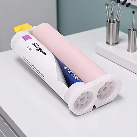 Dental material DMG Silagum light weight 50 ml ink box permanent denture liner partial implant fixed