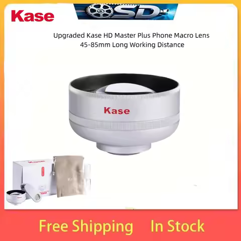 Kase Upgraded Master Macro Lens Plus Clip On Phone Lens 45-85mm Working Distance Anti Glare Ghost Fo