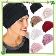 SIMPLESHOP Women Cancer Elastic Cloth Head Cap Hat Cotton Chemo Cap
