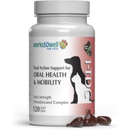 1TDC WorksSoWell Dual Action Hip and Joint Supplement for Dogs & Cats - for Large & Small Breed - Gr