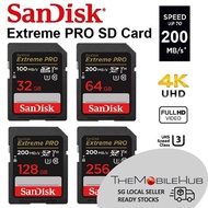 Sandisk Extreme PRO SD Card 32GB 64GB 128GB 256GB UHS-1 200MB/s U3 V30 4K Memory Card Camera