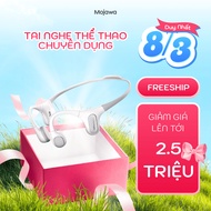 Mojawa RunPlus Swimming Headphones White – Waterproof–32GB – Bone Conduction Headphones, Gym, Swimmi