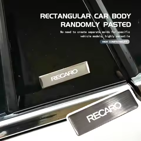 Metal Car Emblem Logo Decorative Stickers Badge Decal For Recaro