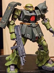 (1／100代工）Re 1/100  zaku ii fz 渣古 巴尼 0080口袋裡的戰爭 戰損舊化成品 高達 gundam 自護
