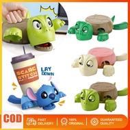 Creative Turtle Coaster Funny 3D Printing Frightened Turtle Shape Drink Coasters Table Ornaments Ket