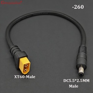 1PC 1.5 ㎡ 30CM XT60 Male/Female Connector To DC5521 DC5525 Power Cable Adaptor For Car Battery Charg