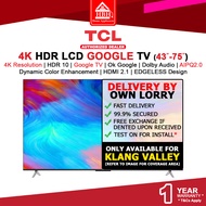 TCL P636 Series ( 43" - 75" ) 4K HDR 10 LCD Edgeless Google TV Television