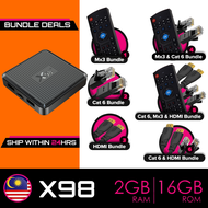 X98 2GB + 16GB  Android 10 Amlogic S905W2 Media Player | Smart Android Box | Youtube Netflix Google 