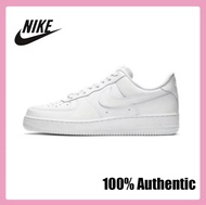 Hot Sale-Air Force Series low White for men and women Nike Board shoes 100% Authentic