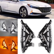 Daytime Running Light LED DRL Day Light for Hyundai Elantra CN7 2021 2022 2023  Driving Lamp with Tu