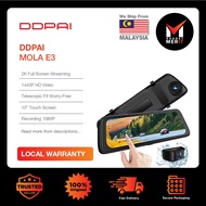 DDPAI Mola E3 Mirror Dash Cam | 10" Touch Screen | Resolution 2K | HD Night Vision | CPU MSC 333 Pro