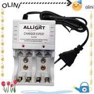 OLINI Universal Charger, 9v Bivolt Battery AA/AAA Battery Charger, Durable Rechargeable Electronic D