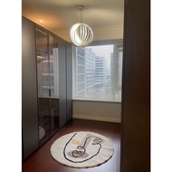 Minimalist round living room carpet, anti-slip fur / round carpet