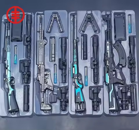 Mini Sniper Gun 98K Models Battlegrounds PUBG Gun Collection Mini Keychain Gun Model M416 AWM AKM 98