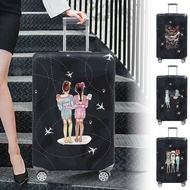 pelindung koper Luggage Cover  Protector Baggage Dust Case Cover Suitable 18-32 inch Suitcase Case F