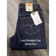 Jeans Lois Straight Cut 100% Original S11_28014_Warna gelap biru👉ada free  Holder👍