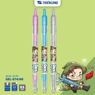 Combo of 3 Akooland Tahi Thien Long gel pens, 0.5mm nib, super fast black ink, smooth writing GEL-07