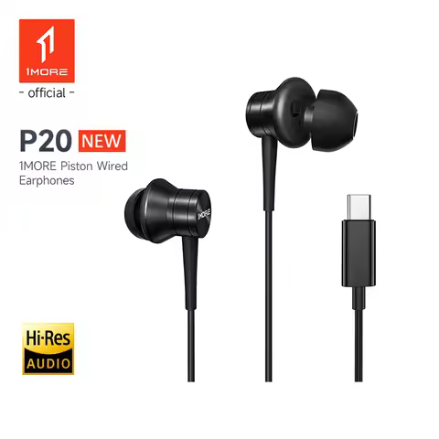 1MORE headphones P20 Wired In-ear Sports Type-C HIFI Hi-Res Earphone ENC Mic With Microphone for Xia