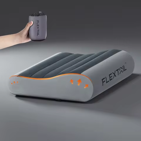 FLEXTAIL ZERO PILLOW - Ergonomic Inflatable Pillow with Dual Support for Travel and Home, Lightweigh