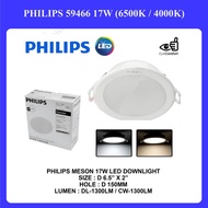 59466 17W inch LED PHILIPS DOWNLIGHT 6Inch ROUND 6500K/4000K down twice light lamp