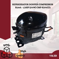 DONPER R134A - 1/3HP (270W) K270CZ1 REFRIGERATOR COMPRESSOR MOTOR GAS KOMPRESSOR MOTOR PETI SEJUK