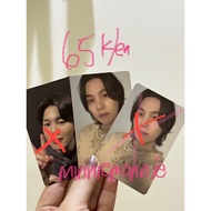 Photocard d-day suga agust d yoongi
