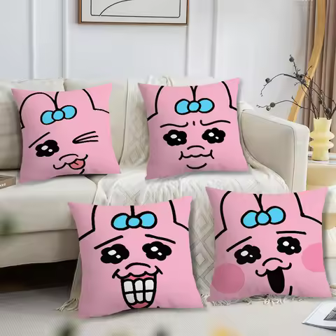 Cartoon O-Opanchu Usagi cushion cover For Pillow Sofa Printing Decoration Room Home Office Coffee Sh