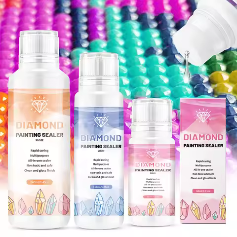 Diamond Painting Sealer 5D Diamond Painting Art Glue Diamond Painting Protectant Sealer Brightener D