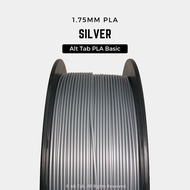 (Local Stock) Basic Silver PLA Filament 1.75mm 1kg for 3D Printer/Printing Alt Tab BAMBU AMS CREALIT
