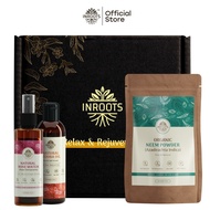 Inroots Herbal Oily & Problem Skin Combo | 3 Pcs Value Set | Skincare Gift Set | Jojoba Oil + Neem P
