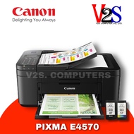 Printer เครื่องปริ้นเตอร์ Canon PIXMA E4570 AIO Wi-Fi มัลติฟังก์ชันอิงค์เจ็ท 4 IN 1 มีหมึกแท้พร้อมใช